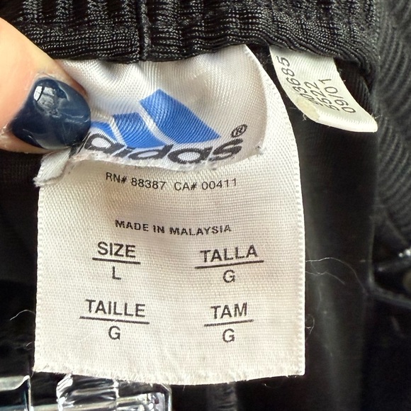 Unisex Adidas Black Vintage Breakaway Warm Up Pants Size Large - Picture 8 of 10